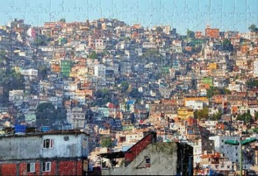 puzzle based on photo of Rocinha neighborhood
