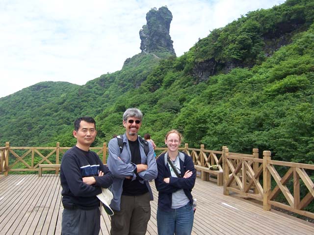 SDSU Geography Research Team at Temple Site on Fanjing Mountain