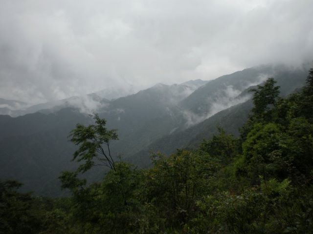 Rainy View of the Mountains