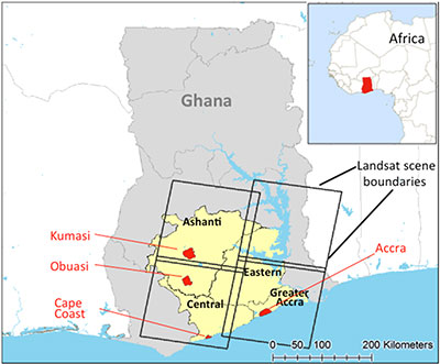 Map of regional study area